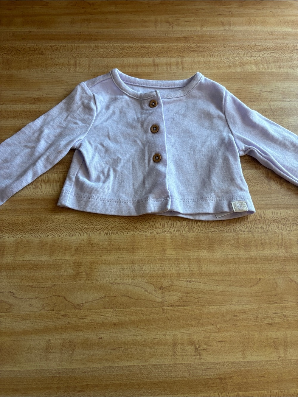 Carter's Lilac Long-Sleeve Button-Up Top